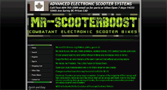 Desktop Screenshot of mr-scooterboost.com
