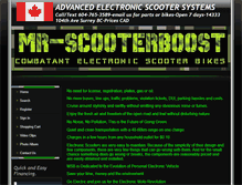 Tablet Screenshot of mr-scooterboost.com